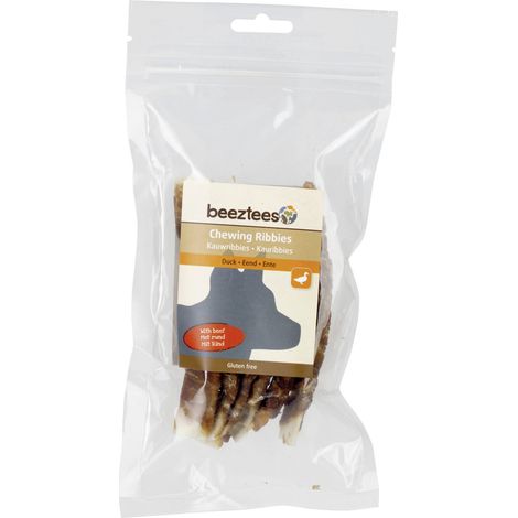 Beetzees Ribbies Ente Hundesnack 12,5 cm (1/2)