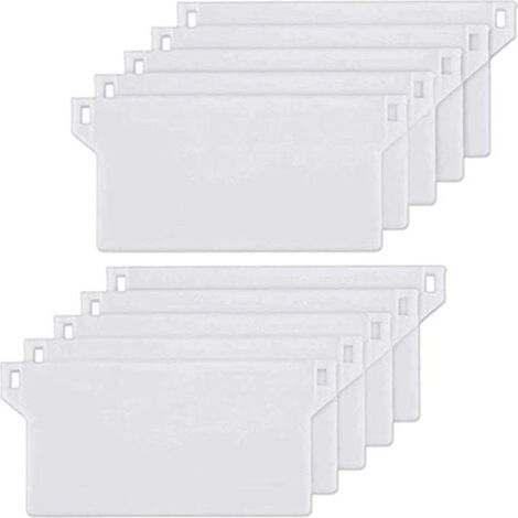 Lot de 10 poids en plastique pour stores verticaux, lamelles de rechange avec trous pour chaînette, pour la maison et le bureau, 127 mm, blanc (1/3)