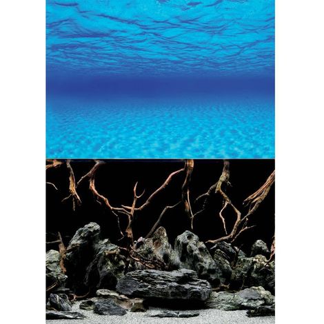 WAVE Mystic Blister Fond Double pour Aquariophilie 45 x 100 cm