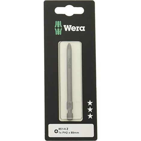 Wera, 851/4 Z SB Inserti a croce, PH 2 x 89 mm (1/4)
