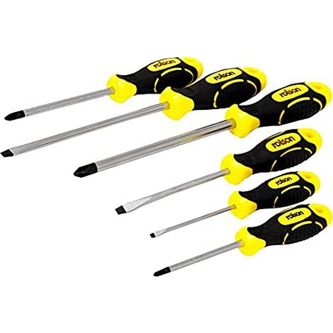 Rolson 28573-Set di cacciaviti, 6 pezzi (1/4)