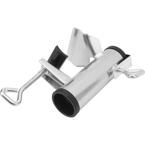 Support de fixation renforcé 38mm pour parasol de jardin, pince de serrage robuste et durable pour terrasse.