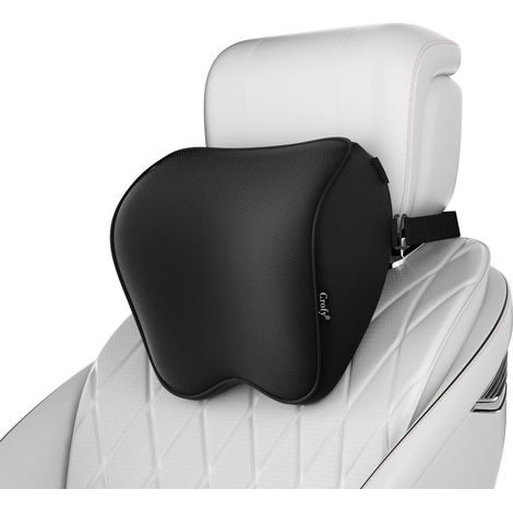 Lot de 2 coussins appui-tête voiture en mousse à mémoire de forme, respirant, amovible (1/5)