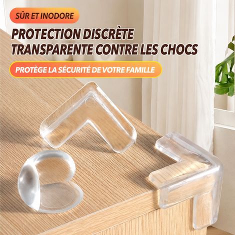Protection d'angle sphérique transparente en silicone souple pour meuble et sécurité enfant réf 4214 4 g – Livraison gratuite (1/5)
