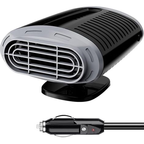 12-V-Autoheizung für Fahrzeuge, Zigarettenanzünderstecker, schnelles Aufheizen, 360°-Drehung, Scheibenenteiser