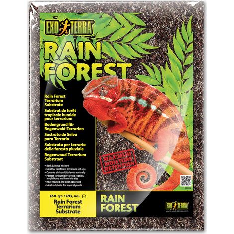 Hagen Exo Terra Rain Forest sustrato 26,4 L marrón verde