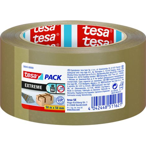 tesa Pack Extreme 50 m x 50 mm, braun Packband (1/4)