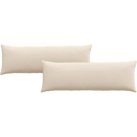 Maison Exclusive - Sofakissen 2 Stück Beige 120 x 40 cm Stoff