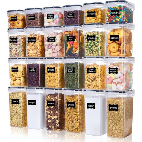 Airtight Food Storage Box Set, 24 Pack, 3 Sizes (1/5)