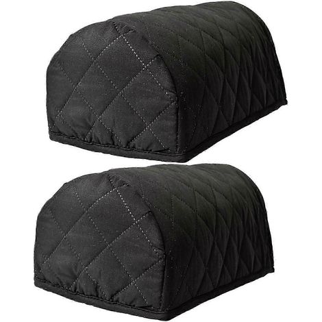 Housses d'accoudoirs imperméables, extensibles et amovibles (lot de 2) pour canapé, antidérapantes.-Black