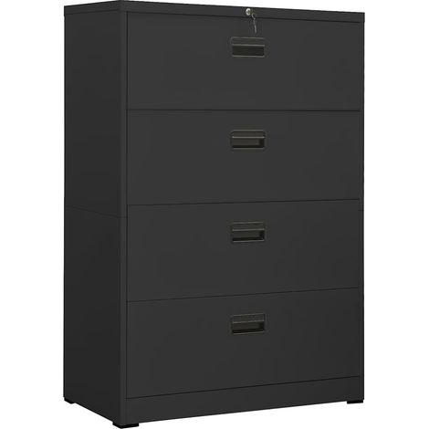 vidaXL Filing Cabinet Anthracite 90x46x134 cm Steel (1/5)