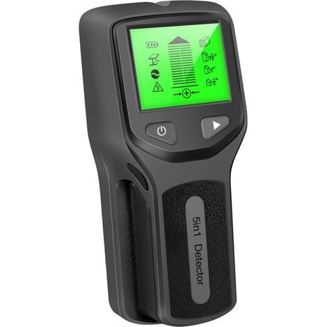 Détecteur de métaux mural 5 en 1 – Écran LCD – Noir (Piles non incluses) - Convient pour un usage domestique et ménager. (1/5)