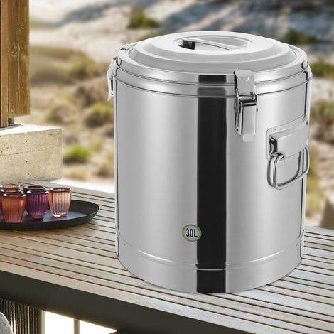 Secchio isolato 30L con riscaldatore e coperchio, riscaldatore alimenti, riscaldatore cibi DHL (1/5)