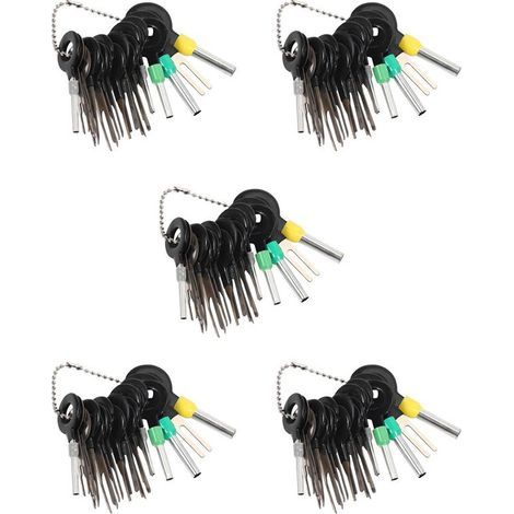 105Pcs Ensemble D'Outils ClÉS pour L'EnlÈVement des Terminaux pour Voiture,Extracteur Goupille Connecteur Câblage ÉLectrique Automatique ClÉ (1/2)