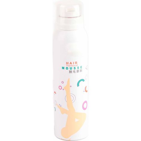 Mousse dépilatoire 130ml sans douleur, spray épilatoire doux pour aisselles, bras et jambes. (1/5)