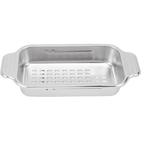 Crépine d'évier Passoire extensible au-dessus de l'évier en acier inoxydable 304, pour le lavage de la cuisine, table set (1/5)