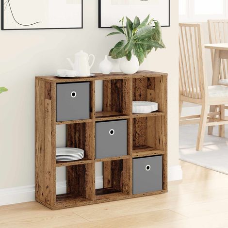 vidaXL Credenza con cassetto Legno vecchio 73,5 x 24 x 69,5 cm