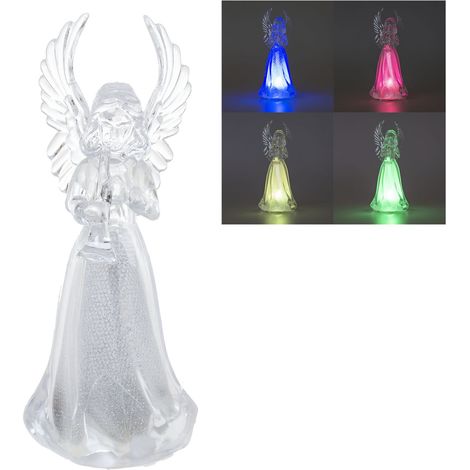 Angelo luminoso in plastica 12 cm (1/3)