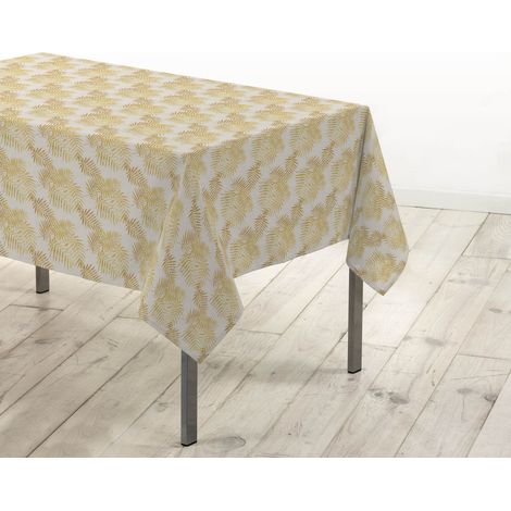 Nappe Antitache Rectangulaire "Zena" 140x240cm Jaune (1/5)