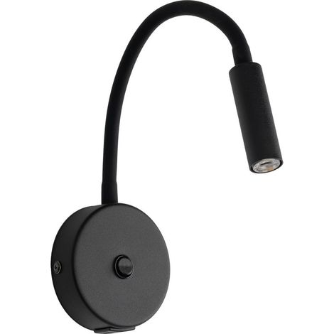 tk-lighting LAGOS aplique de pared negro flexible diseño (1/5)