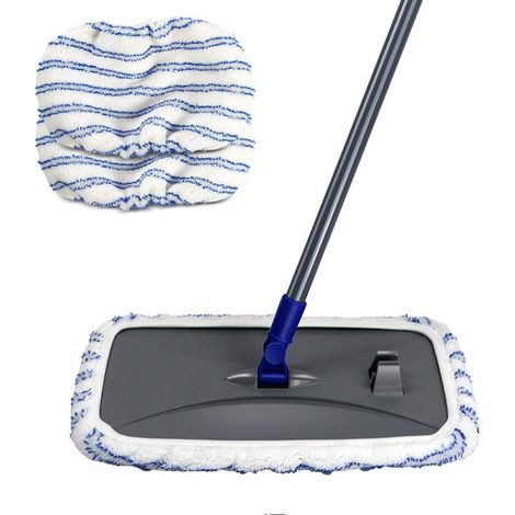 Convient pour la tête de balai O-cedar, accessoire de rechange rotatif, chiffon de balai en microfibre (2 pièces) (1/5)