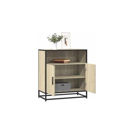 Buffet chêne sonoma 68x35x76 bois d'ingénierie (1/5)