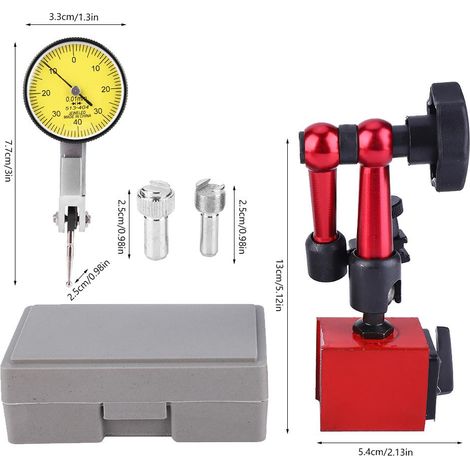 Indicateur de test à levier à cadran de haute précision 00,8 mm pour de multiples usages (1/5)