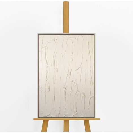 Gemälde Schleier Rahmen Beige 60x40 cm (1/4)