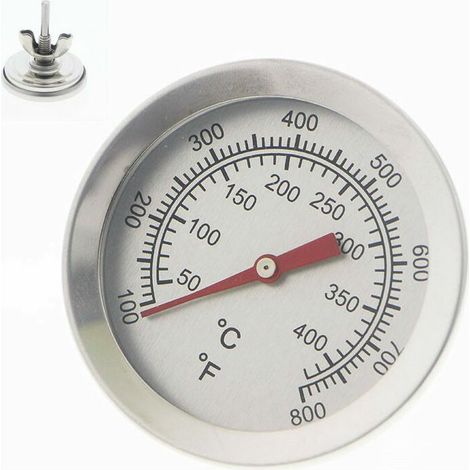 Thermomètre à barbecue en acier inoxydable, thermomètres pour barbecue, fours à pizza (1/4)