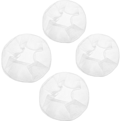 White Polyester Mesh Protective Covers, 4pcs Anti-Pinch Safety Net, Easy to Put On, Fan Holiday Covers for Boys and Girls (1/5)