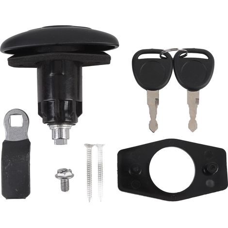Verrou de capot de camion multifonctionnel en alliage de zinc, loquet de verrouillage pour porte de garage, caravane, camping-car ou armoire (1/5)