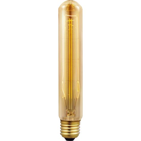 BOMBILLA LED TUBULAR VINTAGE EDISON MATEL E27 T300 40W (1/2)