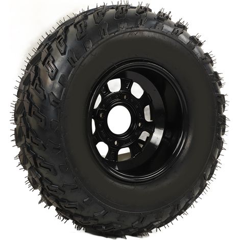 Pneu 23x7-10 avec moyeu, silencieux, résistant à l'usure et au vieillissement, roues pour quad, UTV, go-kart, véhicule agricole, tondeuse à gazon (1/5)
