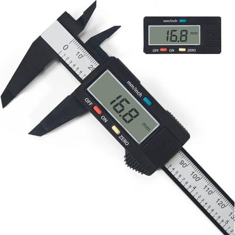 Pieds à Coulisse Numériques, Pieds à Coulisse Numériques Classiques de 150 mm/6" Avec Grand écran LCD, Outils de Mesure électroniques pour Divers Projets Dans la Vie et au Travail (1/4)
