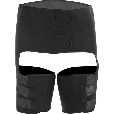 Ceinture De Sudation 3 En 1 Pour Taille Et Cuisses - Tissu Sbr Réglable - Pour Fitness Yoga Et Maison - Taille S M (1/5)