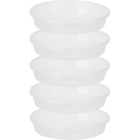 Plateau d'égouttage - V GEBY - 5PCS - Plateau d'égouttage pour plantes en plastique - Transparent (1/5)