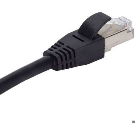 Adaptateur RJ45 1 à 4 ports - - Transmission fluide - Connexion excellente - ABS - Noir - CAT7 - Noyau plaqué or (1/4)