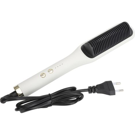 Brosse Lisseuse Électrique Chauffage Rapide, Température Réglable, Lisse et Boucle, Pour Salon à Domicile, 110‑240V Prise UE (1/5)