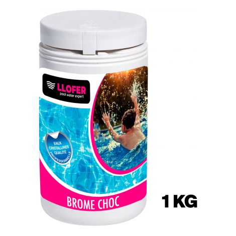 Llofer – Brome choc activateur 1KG – Régénérateur pour traitement piscine – 100gr pour 10m3 – Efficacité rapide et ciblée
