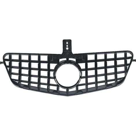 Parrilla delantera, compatible con Mercedes Clase E W212 2009-2013, reemplazo directo, negro brillante. (1/2)