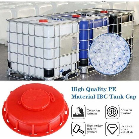 Couvercle de réservoir IBC KZQ 163 mm, couvercle de réservoir IBC 1 000 L, couvercles de réservoir IBC, couvercle de réservoir d'eau IBC, couvercle ventilé pour réservoir d'eau 1 000 L (1/5)