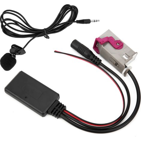 Module Bluetooth Voiture, Adaptateur Microphone Sans Fil Câble AUX-IN Compatible A3 A4 A6 A8 TT R8 RNSE 32Pin DC12V (1/5)
