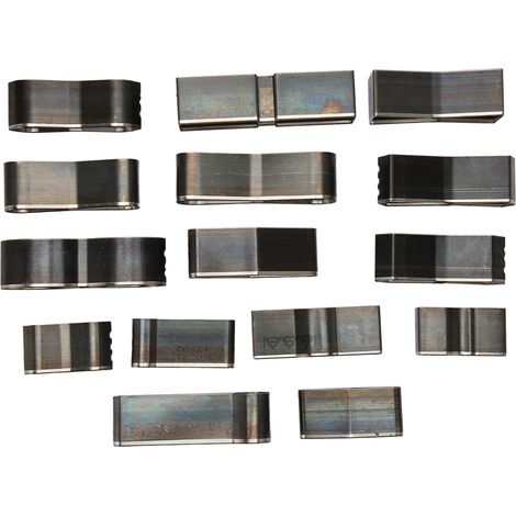 Lot de 15 Emporte-pièces Creux Acier Carbone Durci Taille Variée Cuir Poinçon Bricolage Portefeuille Sac (1/5)