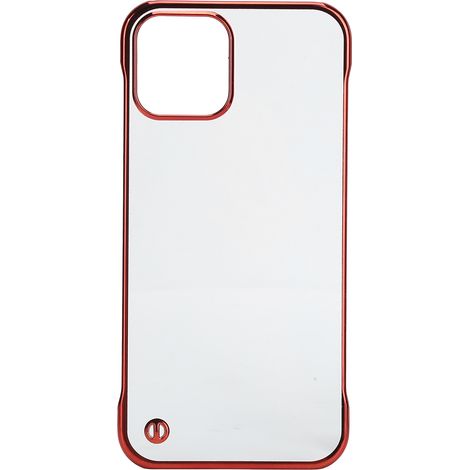 Coque téléphone Iphone 12 en PC dur électroplaqué, bordure demi-transparente, housse mobile (1/5)