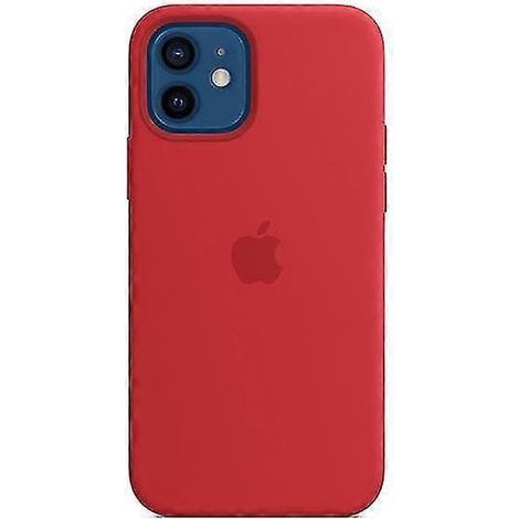 Coque en silicone rouge pour iPhone 12 et 12 Pro