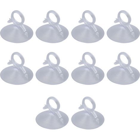 Ventouse Transparente, 10 pièces Ventouse pour Panneau Solaire, Anneau de Traction en PVC, Anneau de Traction Robuste, Ventouse de Panneau Solaire Polyvalente pour Verre de Voiture (1/4)