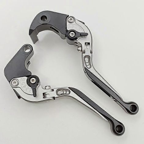 Moto GSX-S1000 de grosse cylindrée : nouveau klaxon de frein en alliage d'aluminium, poignée d'embrayage modifiée, accessoires de biellette de direction (gris 1) (1/5)