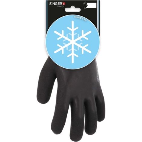Gants nylon enduits latex double coucheDoublé acrylique - SINGER - CLAT57 T10 (1/2)
