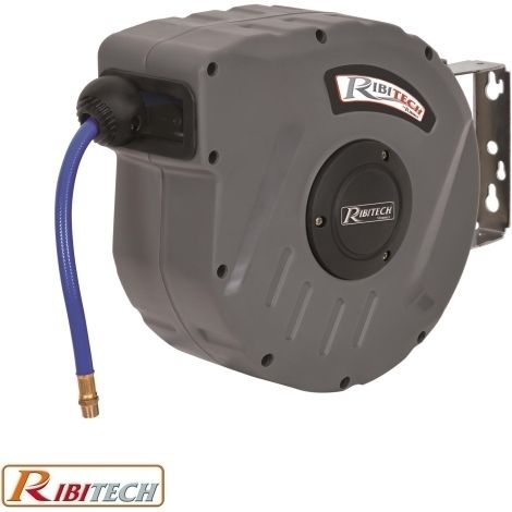 Tubo aria compressa con avvolgitubo automatico 9 + 1m Ribitech