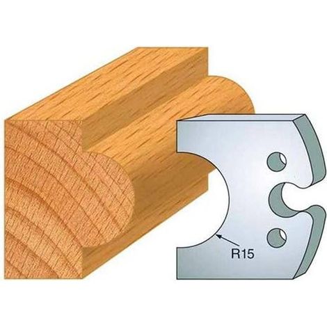 Jeu de 2 Fers Profilés Acier HT 50 x 5,5 mm - N°227 Mouton 29 mm - Outil de menuiserie - Diamwood